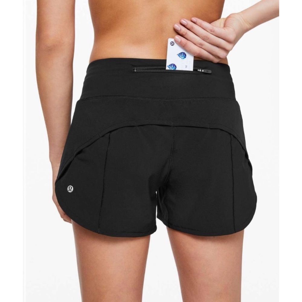 Lululemon Speed Up Short Long *4" Updated Fit Black 2 - Picture 3 of 9